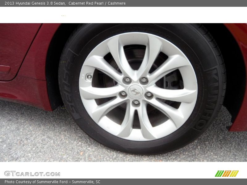 Cabernet Red Pearl / Cashmere 2013 Hyundai Genesis 3.8 Sedan