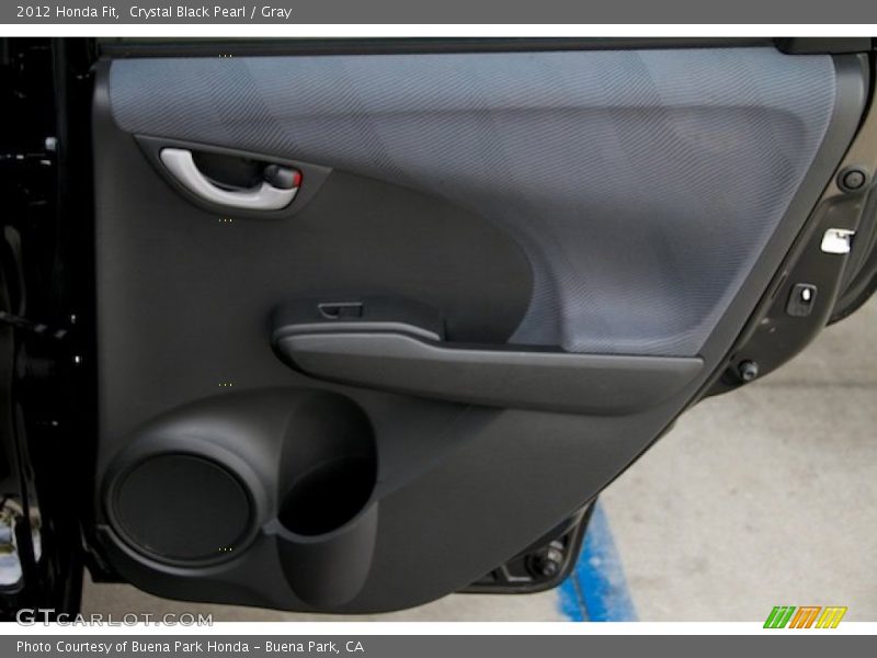 Crystal Black Pearl / Gray 2012 Honda Fit