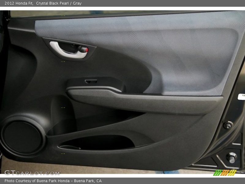 Crystal Black Pearl / Gray 2012 Honda Fit