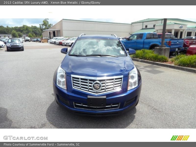 Xenon Blue Metallic / Ebony/Ebony 2013 Cadillac SRX Luxury AWD