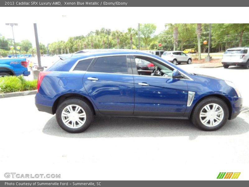 Xenon Blue Metallic / Ebony/Ebony 2013 Cadillac SRX Luxury AWD