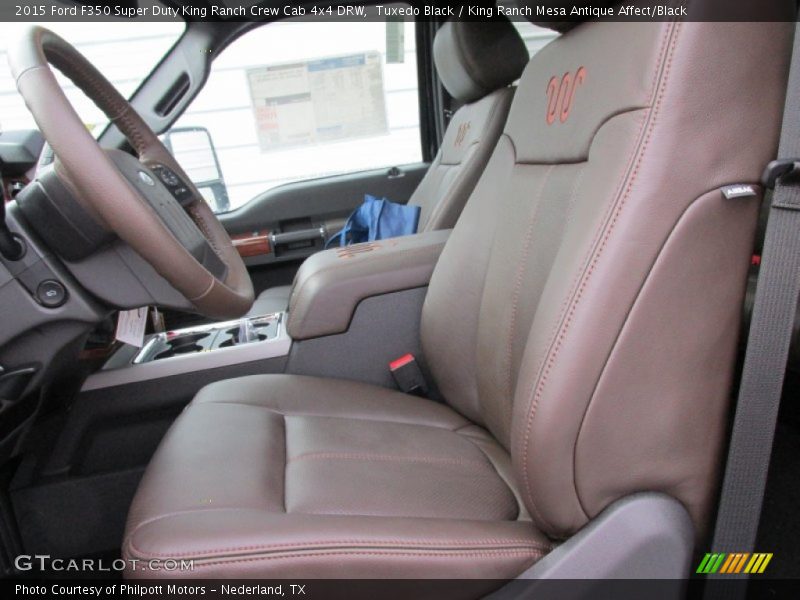 Tuxedo Black / King Ranch Mesa Antique Affect/Black 2015 Ford F350 Super Duty King Ranch Crew Cab 4x4 DRW