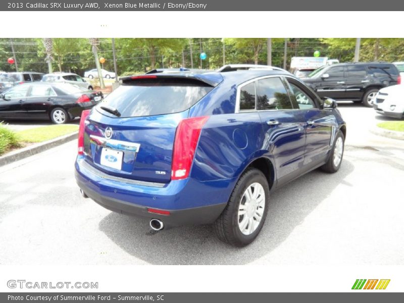 Xenon Blue Metallic / Ebony/Ebony 2013 Cadillac SRX Luxury AWD