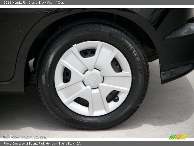 Crystal Black Pearl / Gray 2012 Honda Fit