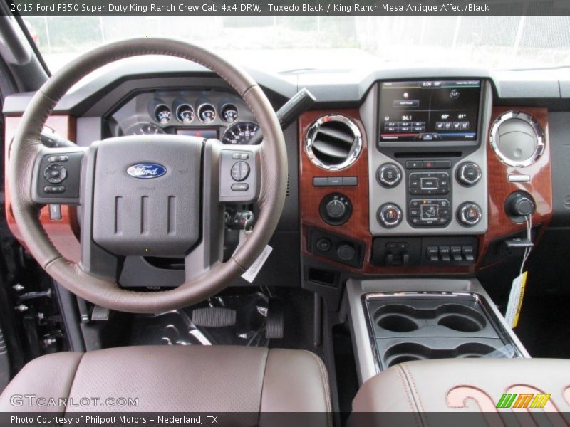 Tuxedo Black / King Ranch Mesa Antique Affect/Black 2015 Ford F350 Super Duty King Ranch Crew Cab 4x4 DRW