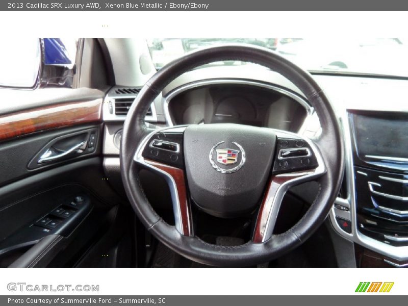 Xenon Blue Metallic / Ebony/Ebony 2013 Cadillac SRX Luxury AWD
