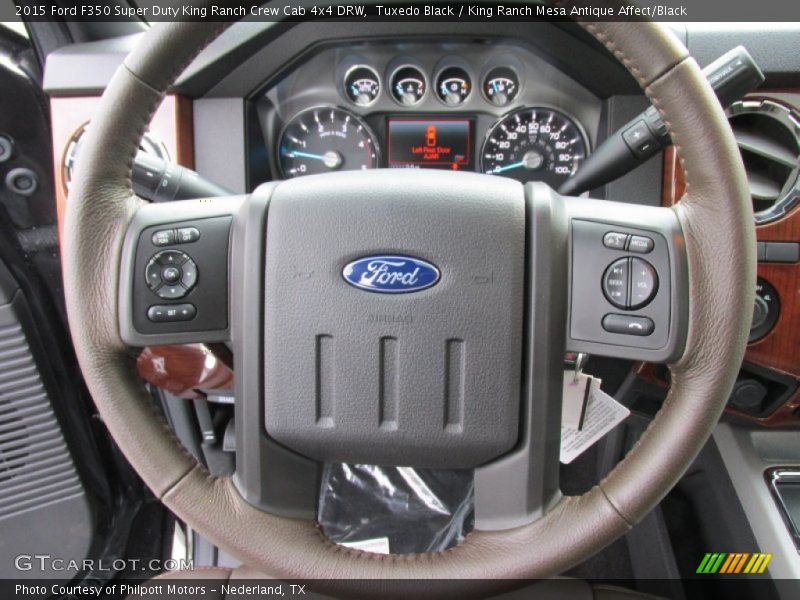 Tuxedo Black / King Ranch Mesa Antique Affect/Black 2015 Ford F350 Super Duty King Ranch Crew Cab 4x4 DRW