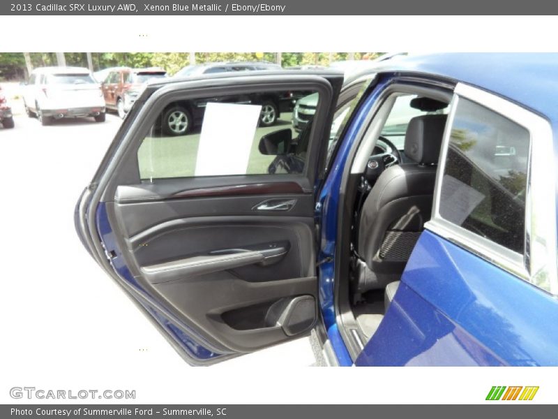 Xenon Blue Metallic / Ebony/Ebony 2013 Cadillac SRX Luxury AWD