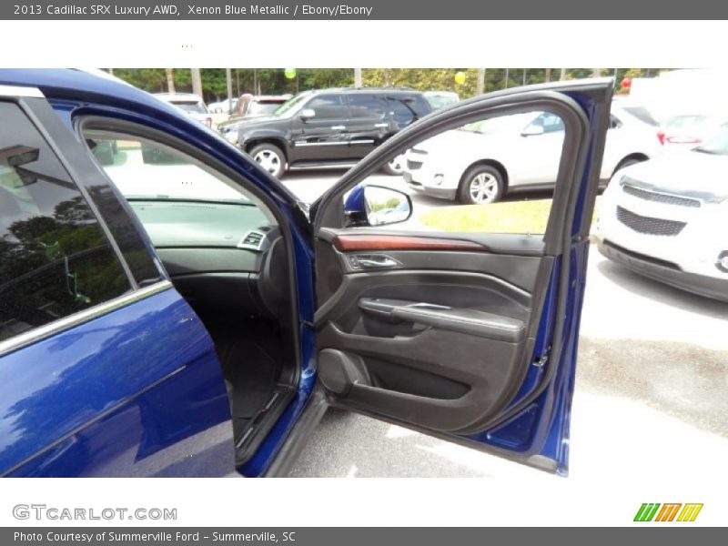 Xenon Blue Metallic / Ebony/Ebony 2013 Cadillac SRX Luxury AWD