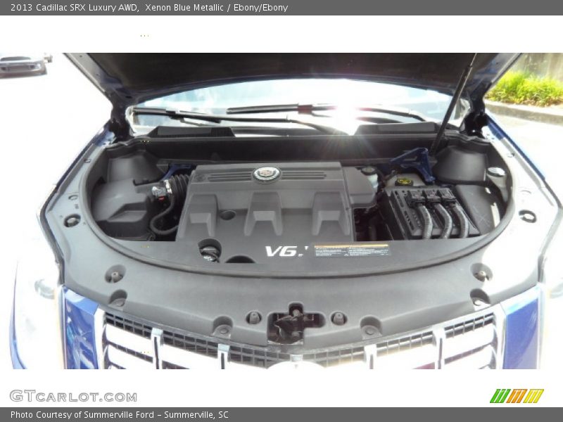 Xenon Blue Metallic / Ebony/Ebony 2013 Cadillac SRX Luxury AWD