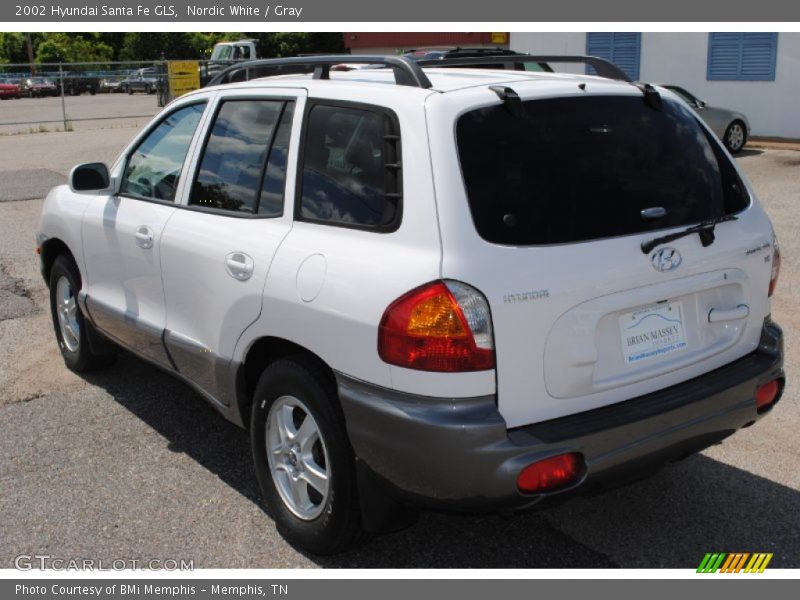 Nordic White / Gray 2002 Hyundai Santa Fe GLS