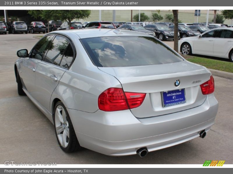 Titanium Silver Metallic / Gray Dakota Leather 2011 BMW 3 Series 335i Sedan