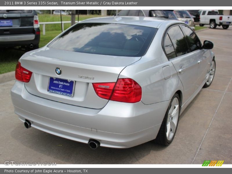 Titanium Silver Metallic / Gray Dakota Leather 2011 BMW 3 Series 335i Sedan