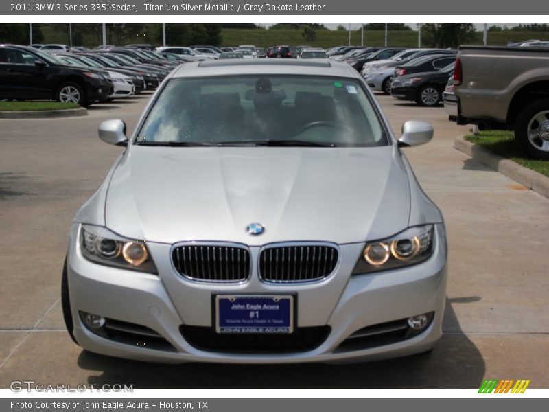 Titanium Silver Metallic / Gray Dakota Leather 2011 BMW 3 Series 335i Sedan