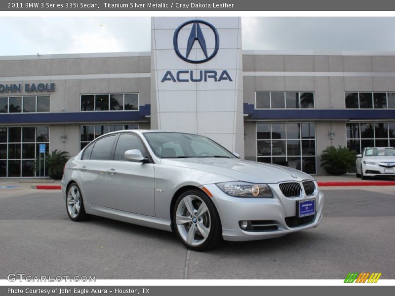 Titanium Silver Metallic / Gray Dakota Leather 2011 BMW 3 Series 335i Sedan
