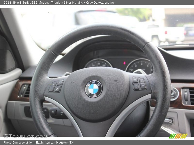 Titanium Silver Metallic / Gray Dakota Leather 2011 BMW 3 Series 335i Sedan