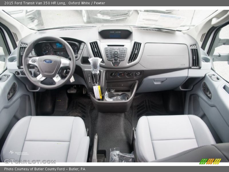 Oxford White / Pewter 2015 Ford Transit Van 350 HR Long