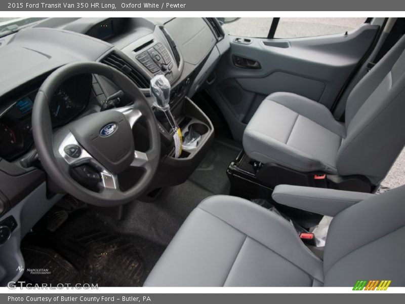 Oxford White / Pewter 2015 Ford Transit Van 350 HR Long