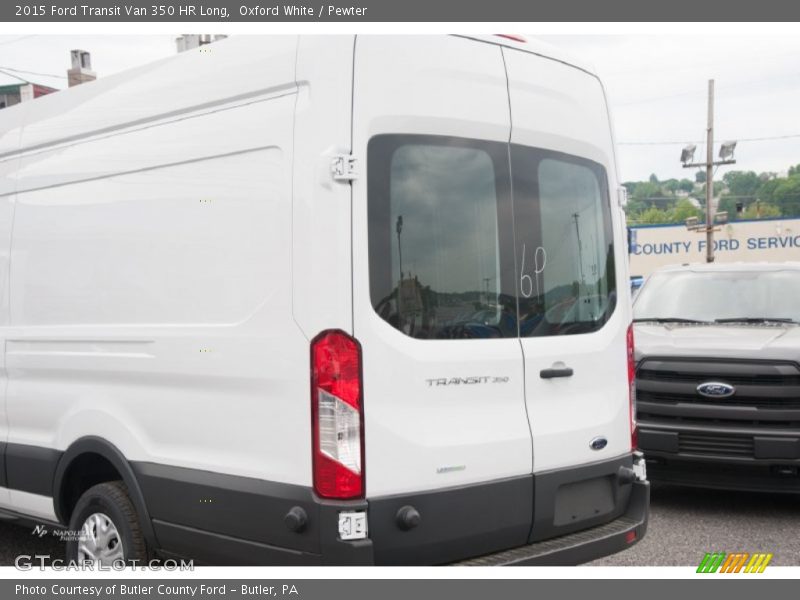 Oxford White / Pewter 2015 Ford Transit Van 350 HR Long