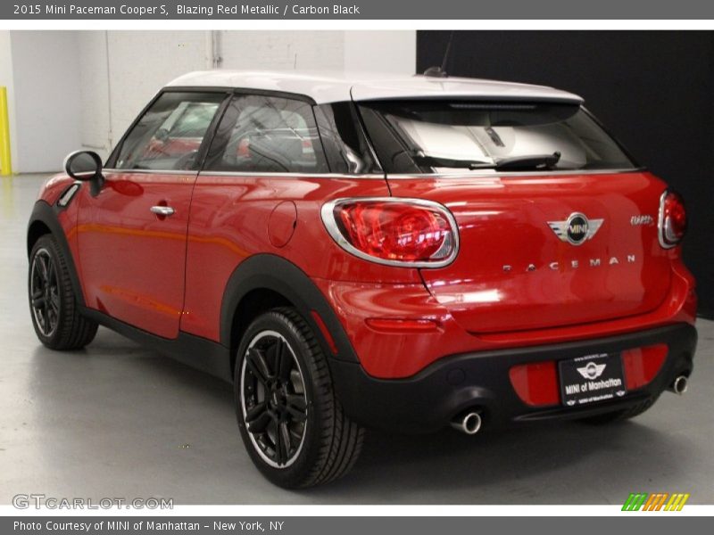 Blazing Red Metallic / Carbon Black 2015 Mini Paceman Cooper S