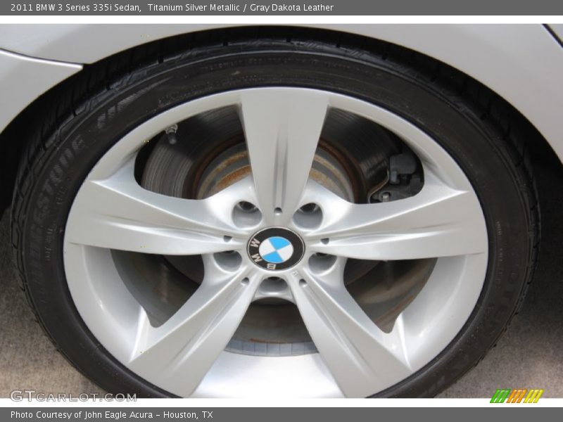 Titanium Silver Metallic / Gray Dakota Leather 2011 BMW 3 Series 335i Sedan