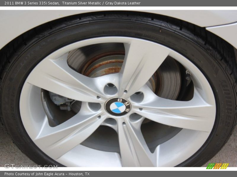 Titanium Silver Metallic / Gray Dakota Leather 2011 BMW 3 Series 335i Sedan