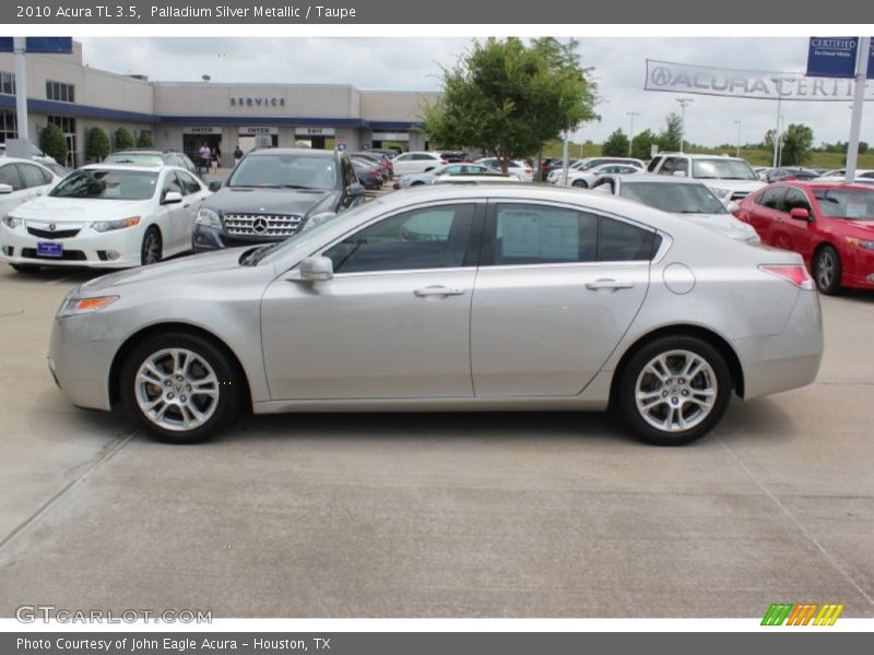 Palladium Silver Metallic / Taupe 2010 Acura TL 3.5