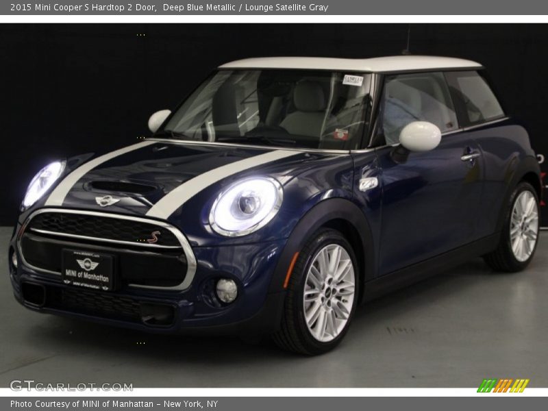 Deep Blue Metallic / Lounge Satellite Gray 2015 Mini Cooper S Hardtop 2 Door