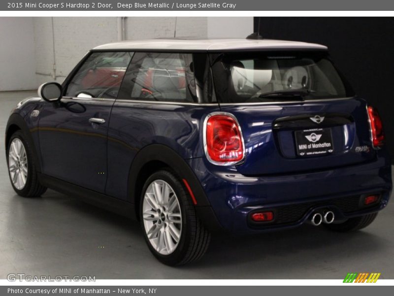 Deep Blue Metallic / Lounge Satellite Gray 2015 Mini Cooper S Hardtop 2 Door