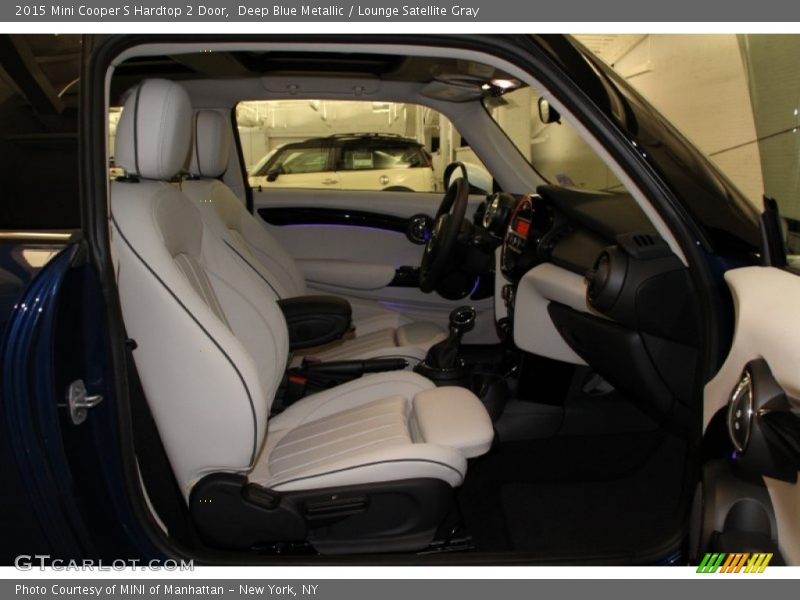 Deep Blue Metallic / Lounge Satellite Gray 2015 Mini Cooper S Hardtop 2 Door