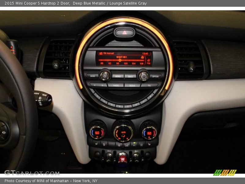 Deep Blue Metallic / Lounge Satellite Gray 2015 Mini Cooper S Hardtop 2 Door