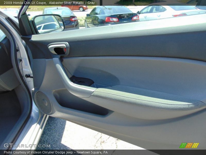 Alabaster Silver Metallic / Gray 2009 Honda Civic LX Coupe