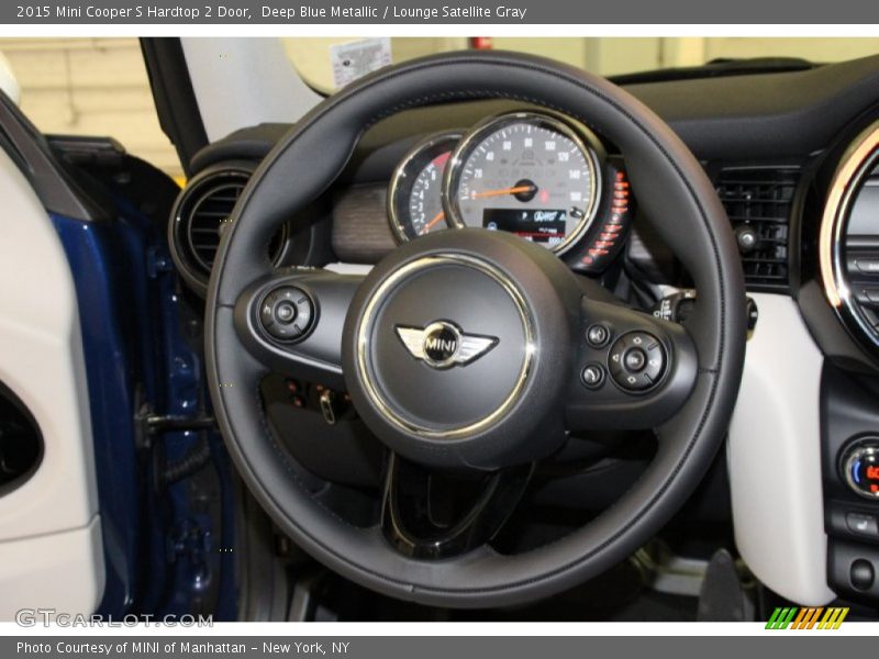 Deep Blue Metallic / Lounge Satellite Gray 2015 Mini Cooper S Hardtop 2 Door