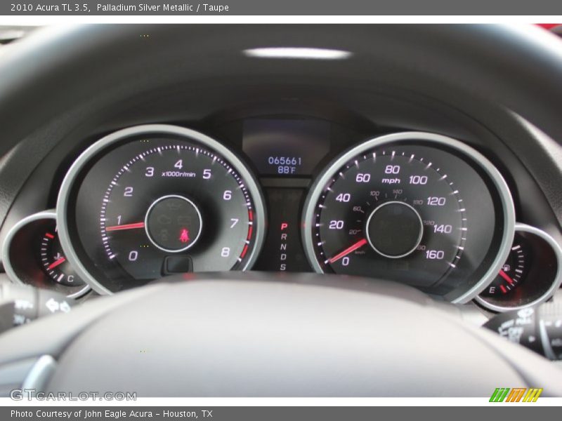 Palladium Silver Metallic / Taupe 2010 Acura TL 3.5