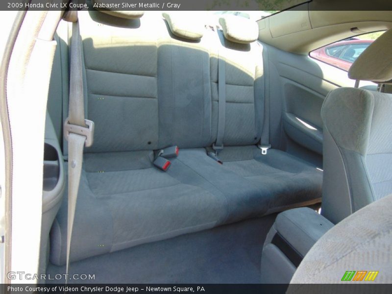 Alabaster Silver Metallic / Gray 2009 Honda Civic LX Coupe
