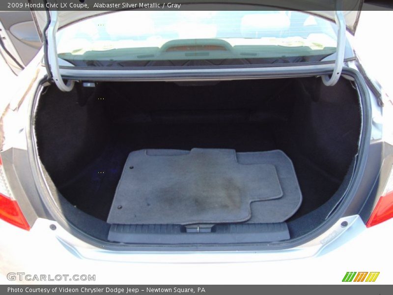 Alabaster Silver Metallic / Gray 2009 Honda Civic LX Coupe