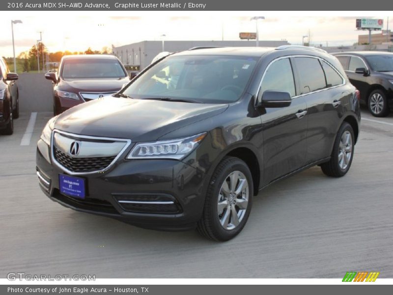 Graphite Luster Metallic / Ebony 2016 Acura MDX SH-AWD Advance