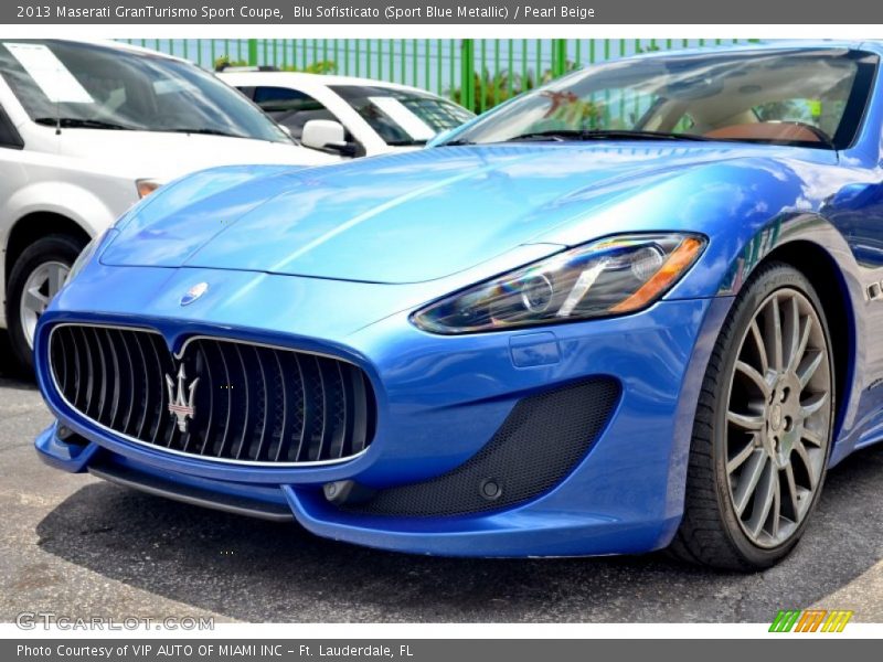 Blu Sofisticato (Sport Blue Metallic) / Pearl Beige 2013 Maserati GranTurismo Sport Coupe