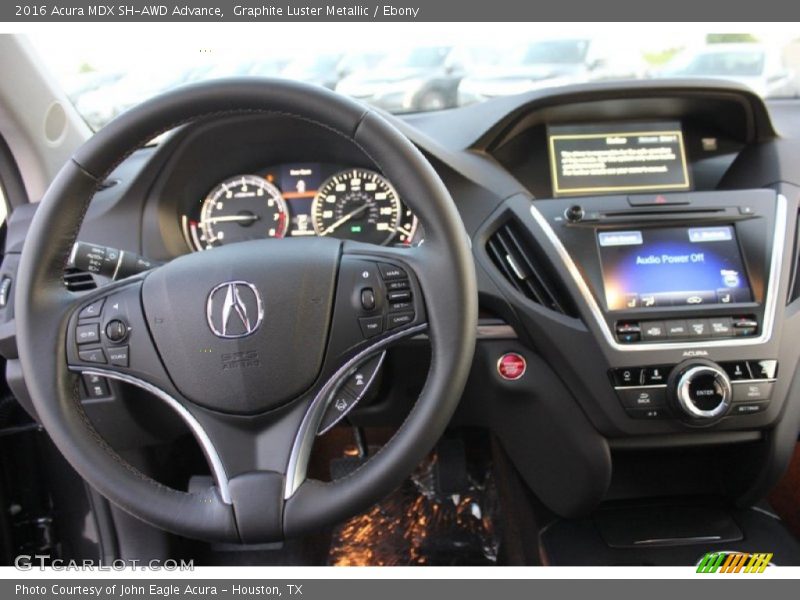 Graphite Luster Metallic / Ebony 2016 Acura MDX SH-AWD Advance