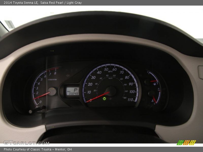 Salsa Red Pearl / Light Gray 2014 Toyota Sienna LE