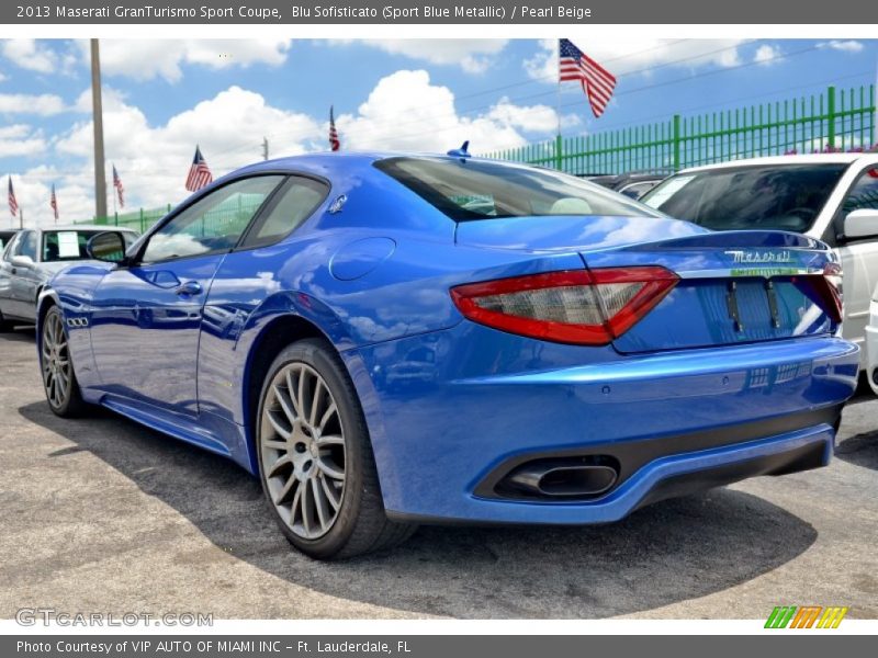 Blu Sofisticato (Sport Blue Metallic) / Pearl Beige 2013 Maserati GranTurismo Sport Coupe