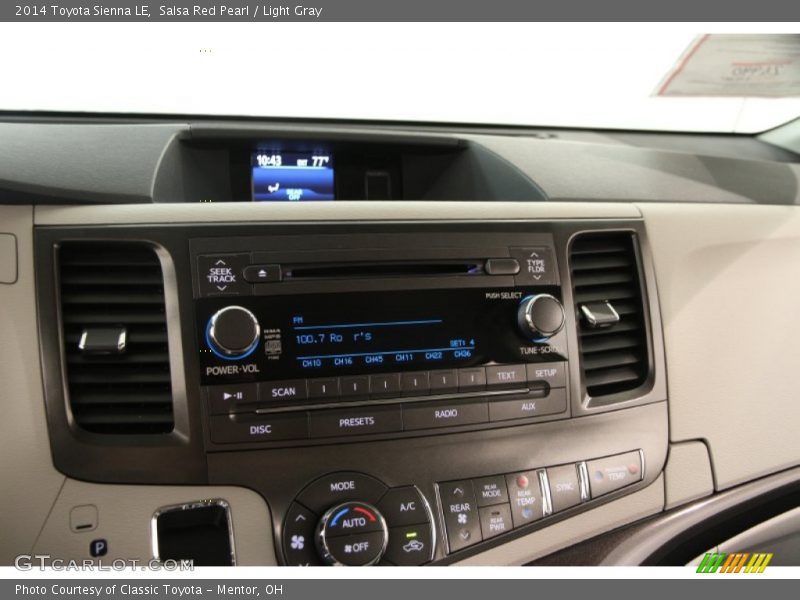 Salsa Red Pearl / Light Gray 2014 Toyota Sienna LE
