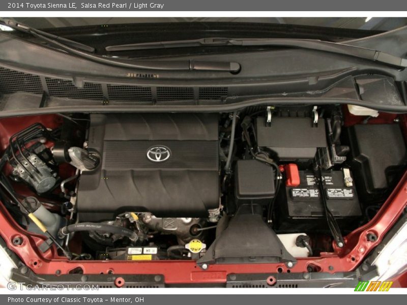 Salsa Red Pearl / Light Gray 2014 Toyota Sienna LE