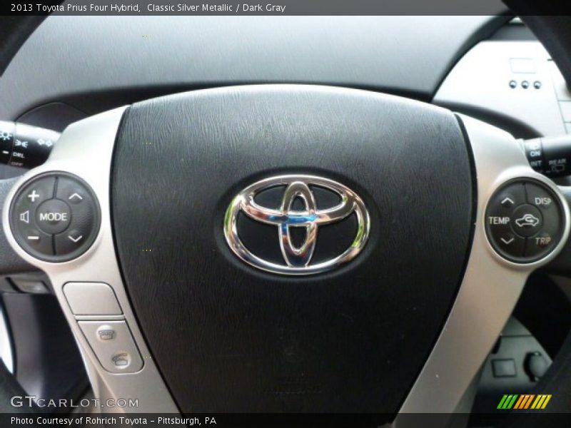 Classic Silver Metallic / Dark Gray 2013 Toyota Prius Four Hybrid
