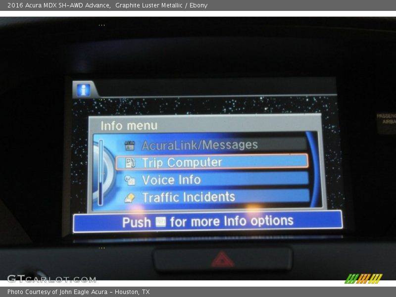 Graphite Luster Metallic / Ebony 2016 Acura MDX SH-AWD Advance