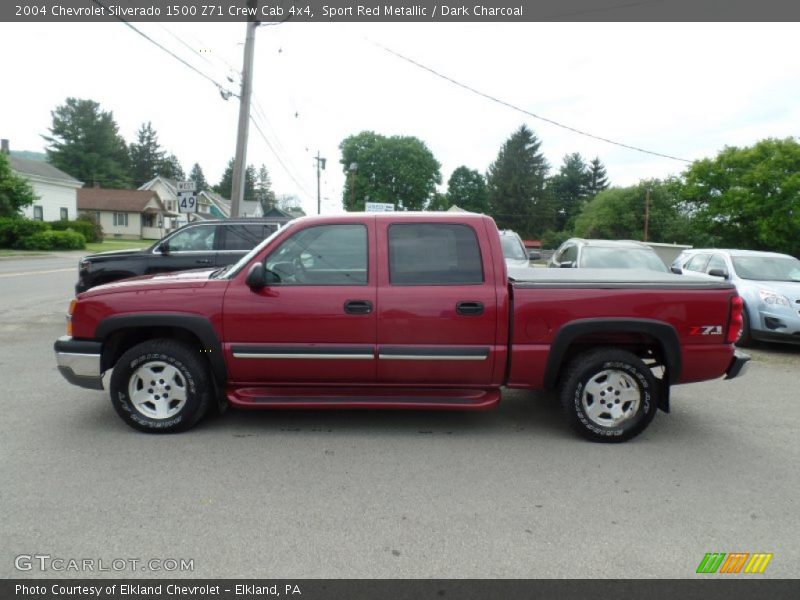 Sport Red Metallic / Dark Charcoal 2004 Chevrolet Silverado 1500 Z71 Crew Cab 4x4