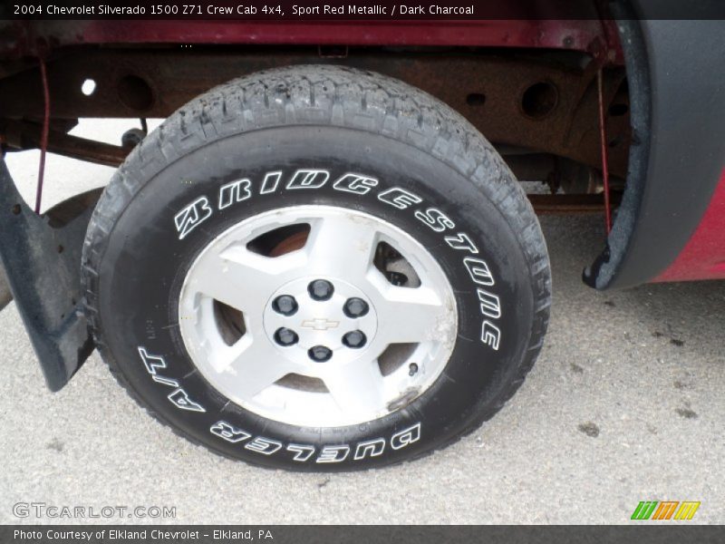 Sport Red Metallic / Dark Charcoal 2004 Chevrolet Silverado 1500 Z71 Crew Cab 4x4