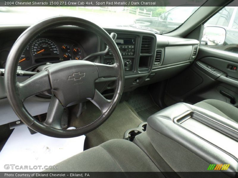 Sport Red Metallic / Dark Charcoal 2004 Chevrolet Silverado 1500 Z71 Crew Cab 4x4