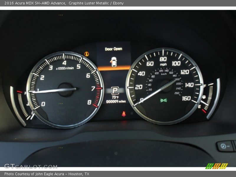 Graphite Luster Metallic / Ebony 2016 Acura MDX SH-AWD Advance