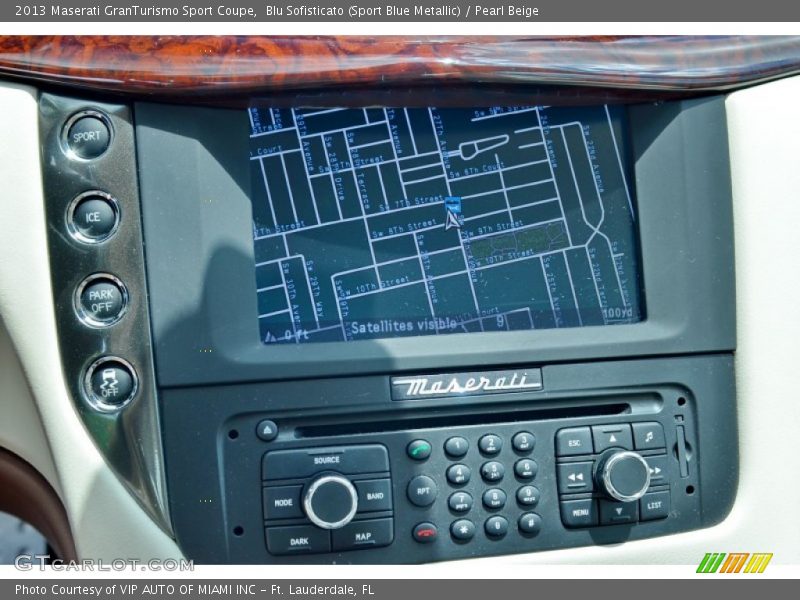 Blu Sofisticato (Sport Blue Metallic) / Pearl Beige 2013 Maserati GranTurismo Sport Coupe
